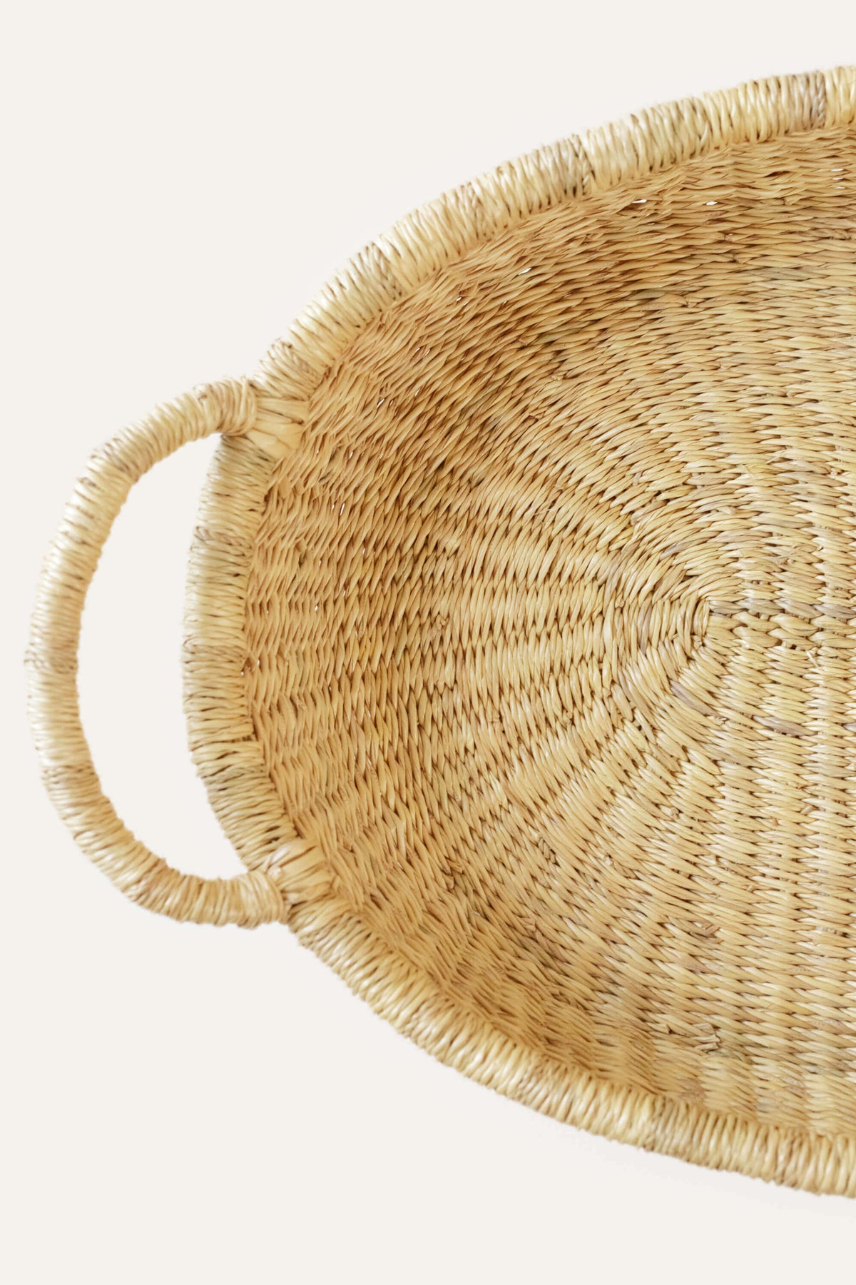 Handwoven Bolga Oval Serving Tray