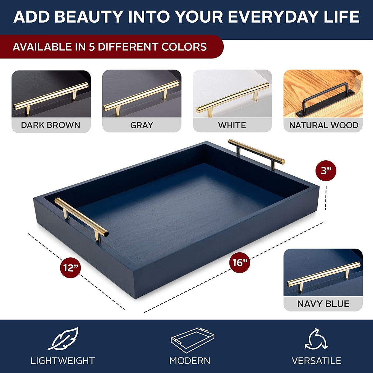 Modern Decorative Ottoman Tray